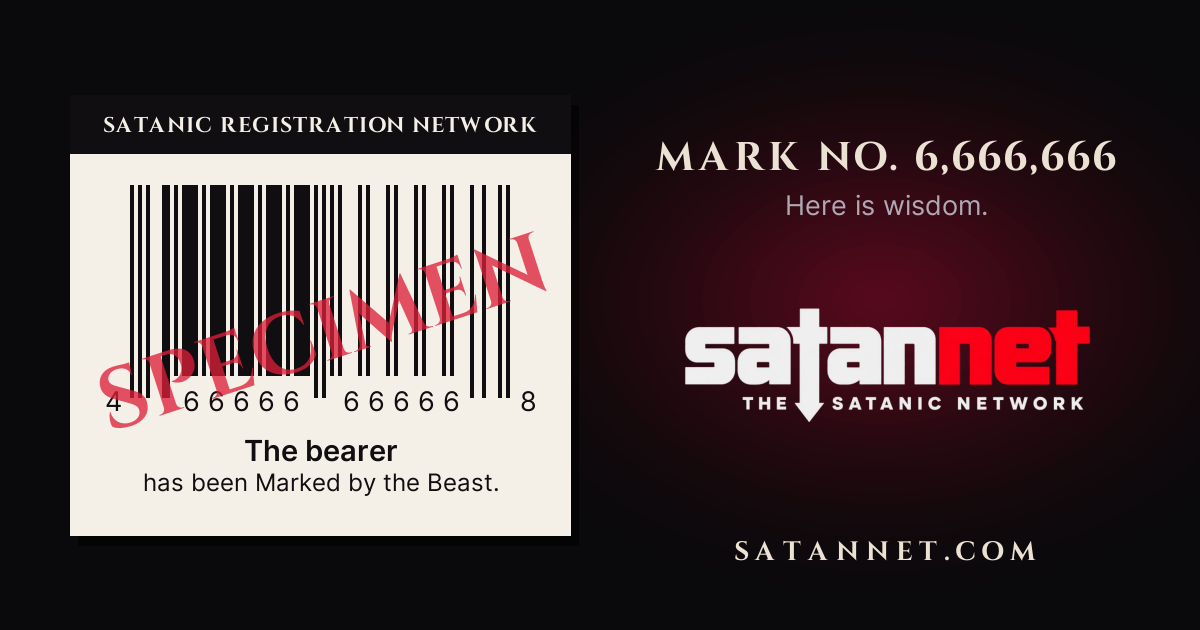 Sample Mark card, front